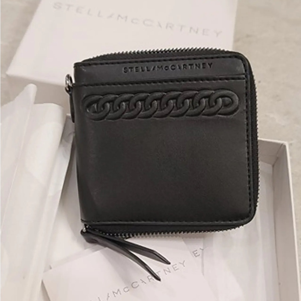 Stella McCartney Black Chain Detail Wallet